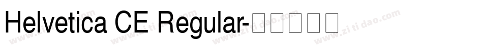 Helvetica CE Regular字体转换